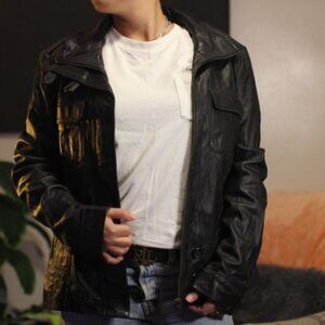 Danier Leather Jacket Black